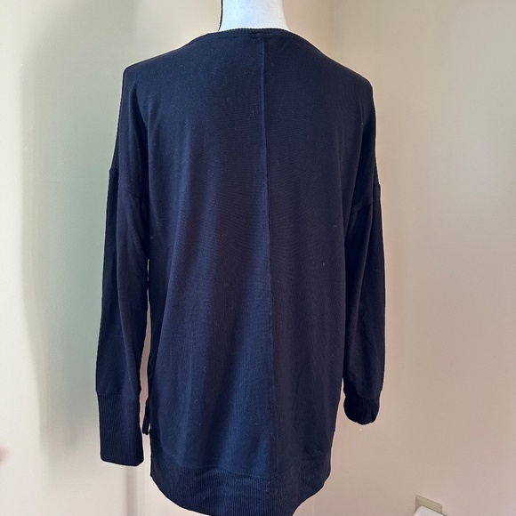 *TIME AND TRU* Black Long Sleeve Center Seam Fashion Sweater Size Small … - Picture 4 of 8
